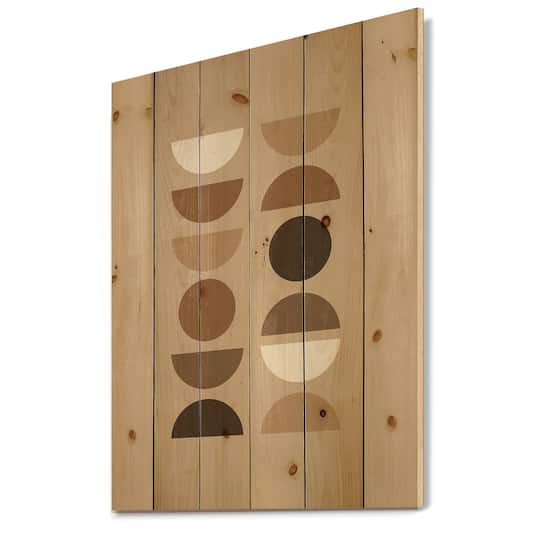 Designart - Abstract Sun Moon Geometric Print II